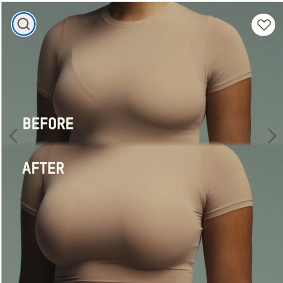 NWT SKIMS Ultimate Collection Push Up Plunge Clay Nude size 32B - Picture 2 of 10